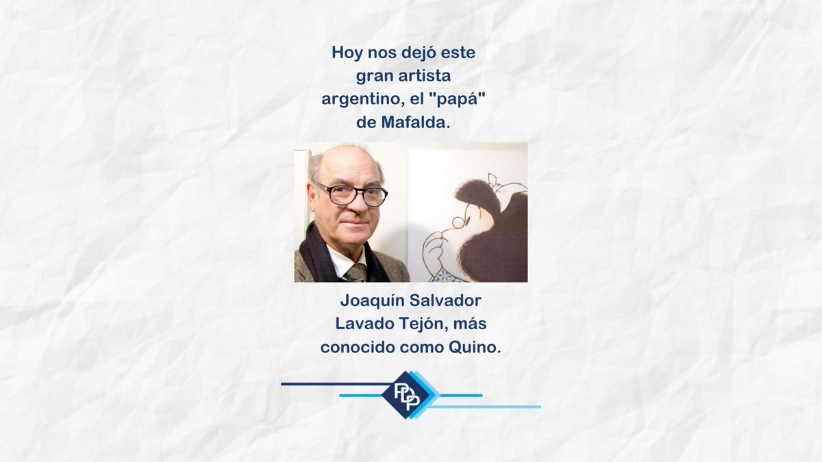pdpcaba_'s tweet photo. Gracias por tanto, #Quino! 😥 https://t.co/rhBDbMAvyf