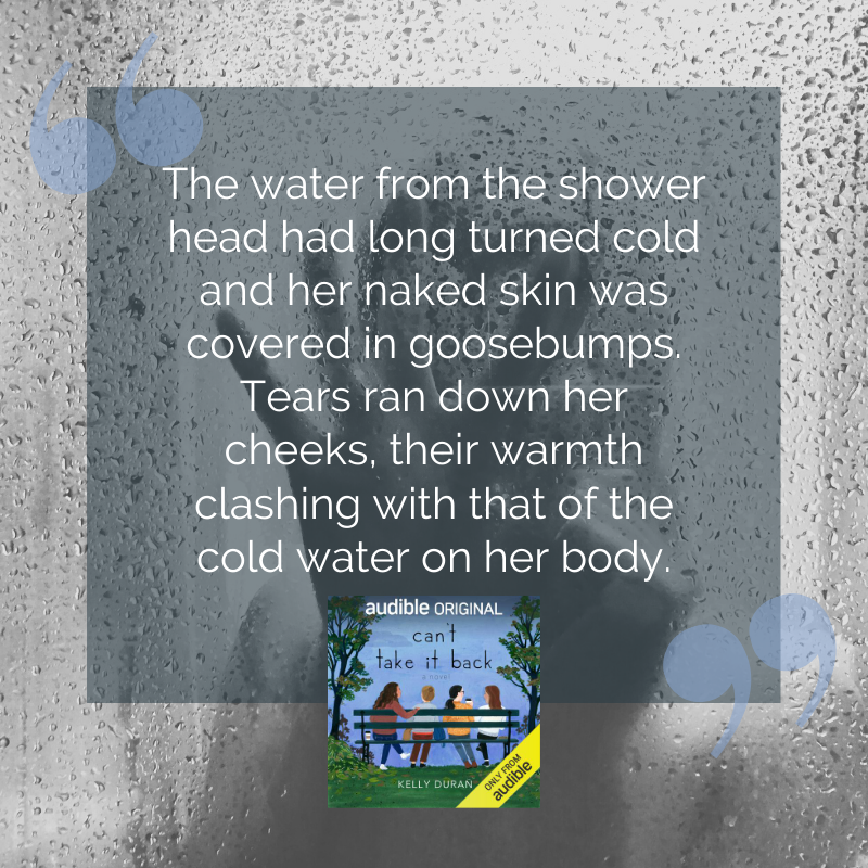 ByKellyDuran's tweet photo. 🚿😢

#1lineWed #WedWords #WednesdayWords #CantTakeItBack #AudibleOriginals ⁣#amwriting #womensfiction #WFWA https://t.co/2H5jsIGmy0