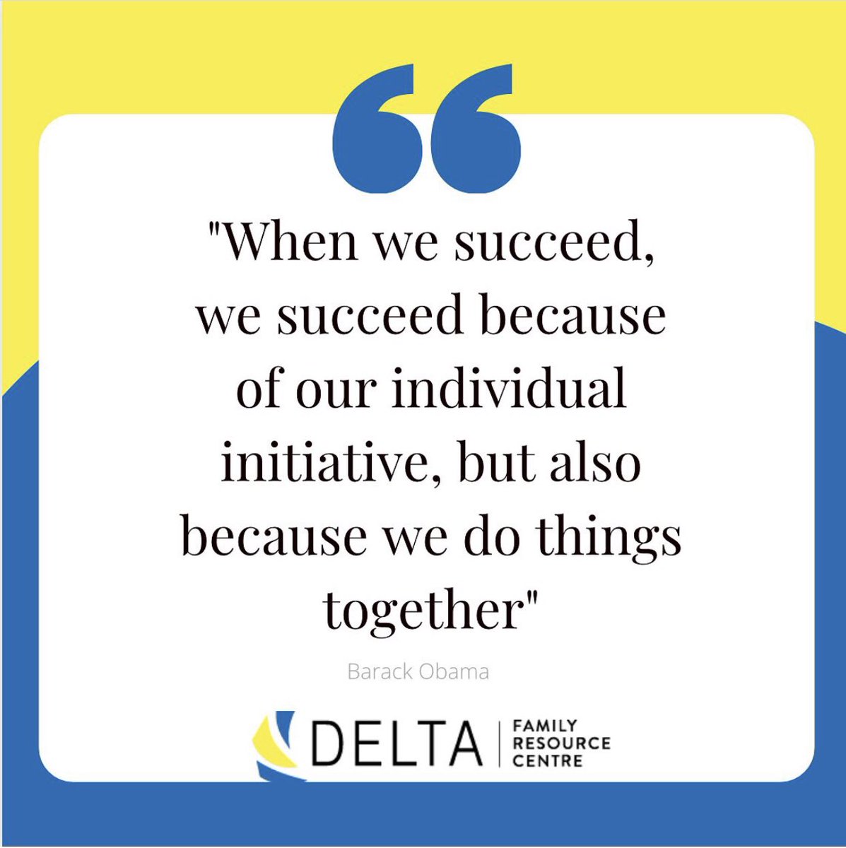 🌠 A simple reminder from the one and only @barackobama and another reminder that ALONE we can do so little, but TOGETHER we can do so much MORE 🙏🏽 #deltafamily 
#youthprogramstoronto #youthmentor #childmentor #socialjustice #blsm  #marginalization #toronto #barackobamaquotes