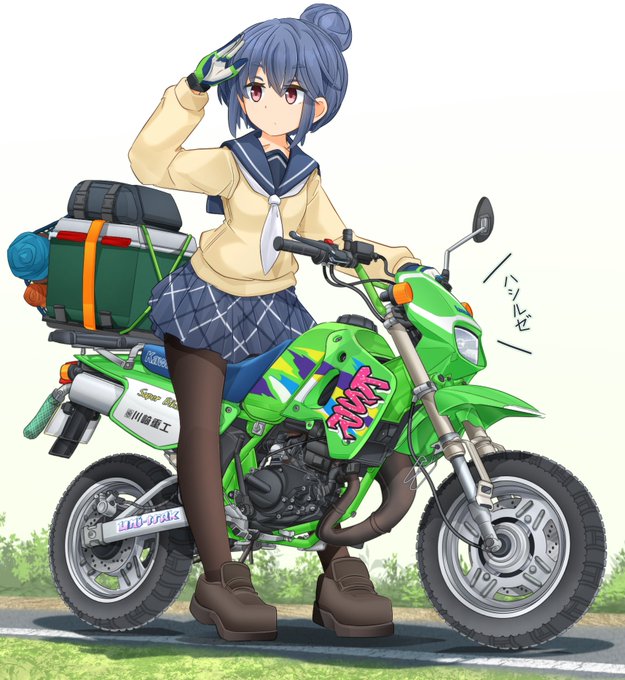 「motorcycle skirt」 illustration images(Oldest)