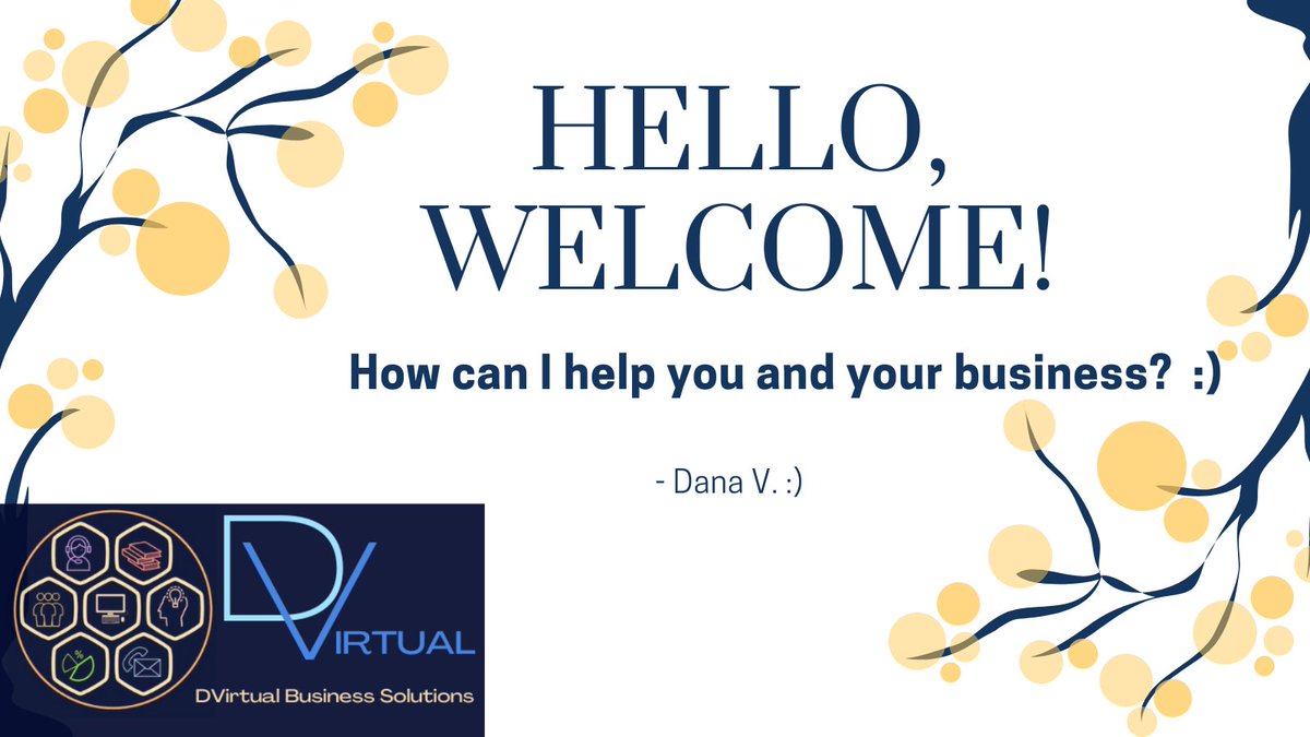 DVirtualBizSoln's tweet image. Hello! Welcome all 🙂 
How can I help you and your business reach your optimum goals?
Have a nice day! 🙂
#VirtualAssistant #Freelancing