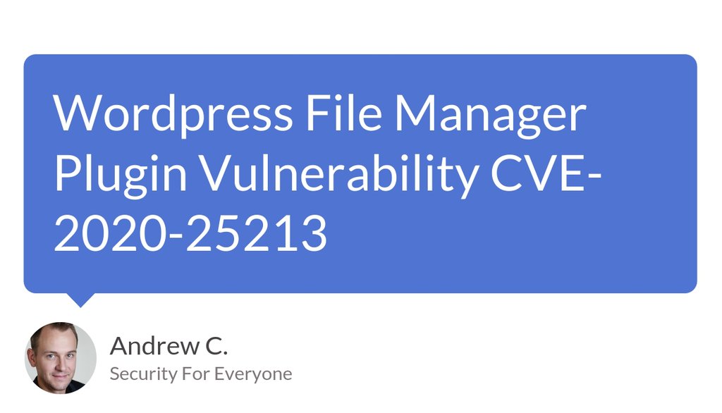 secforeveryone's tweet image. Many operations can be performed using malicious files (known as web shell), including database connection and command execution.
Read more 👉 bit.ly/32u3oKX
#WordpressVulnerability #VulnerabilityDetail #FileUploadVulnerabilities