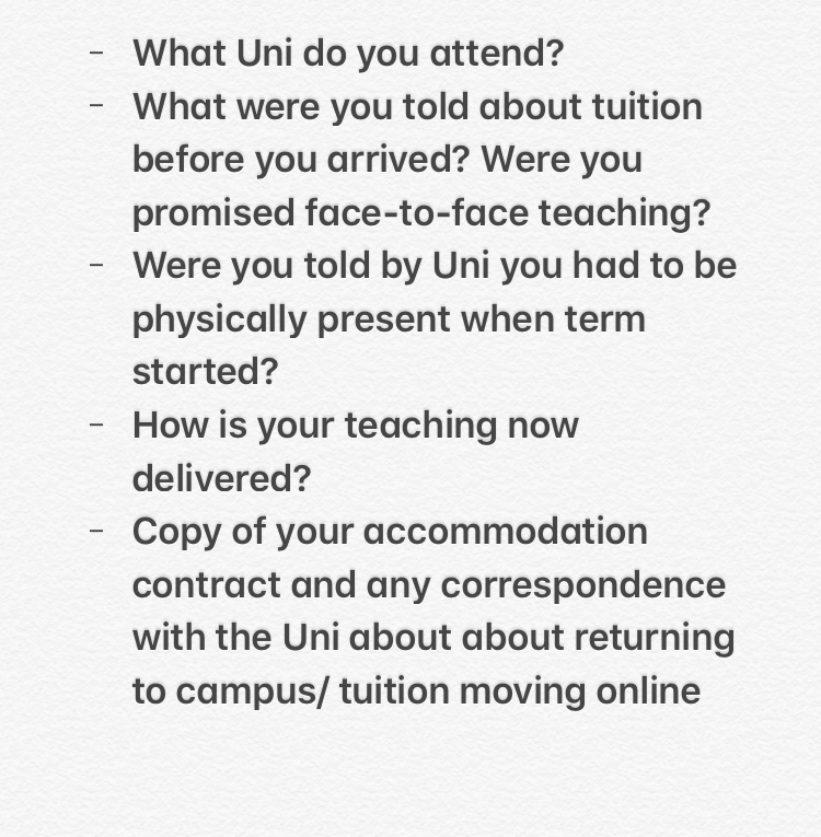 GoodLawProject's tweet photo. We're looking for uni students stuck paying for accommodation provided by their University, despite their tuition moving online.

If you’re affected, contact legal@goodlawproject.org with the following: https://t.co/AOoSvUCXv4
