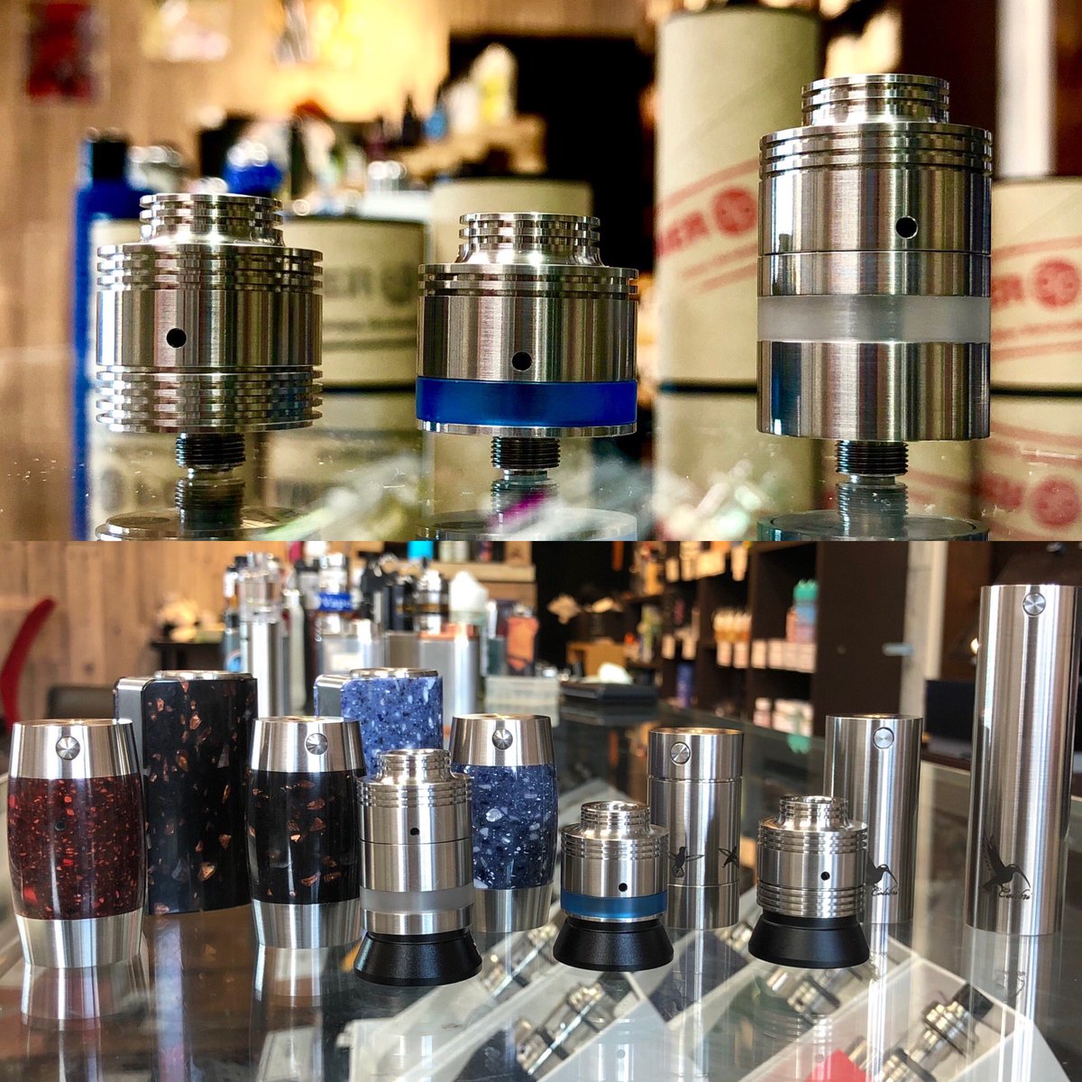 Vape Garage 豊橋 Vape Cbd Shop On Twitter 更新サボり気味で申し訳ございません 入荷情報などまたボチボチと上げてきます 早速ですが最近入荷した商品を Amerpointの新作colibri Phantom Bf Golden Chameleonシリーズのcolibri 18350とnectar Micro