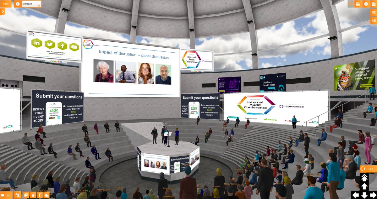 CharteredIIA's tweet photo. Are you interested in healthy debate? Our #InternalAudit20 panellists from Protiviti Ltd, Cornwall Council and Taylor Wimpey review the impact of disruption and how to harness new technology! https://t.co/q62doWA58v