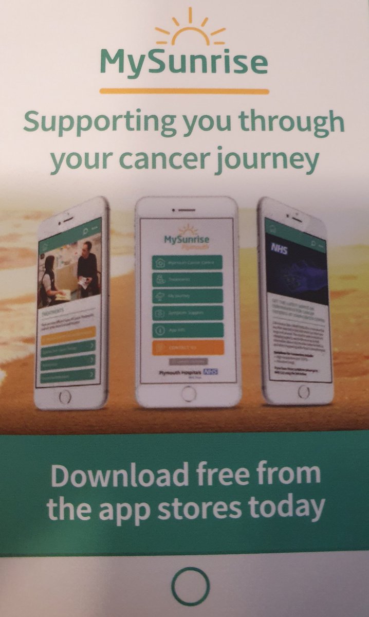 MustardTreePlym's tweet photo. Its Launch Day!! Thank you to @MySunriseApp and Plymouth and Cornwall Cancer fund for working with us to develop this free App for our oncology patients, friends, carers and our clinical teams. @UHP_NHS @siandennison @network_pacs @MacmillanSWest @ESC_UHP https://t.co/x9pGyAOeM0