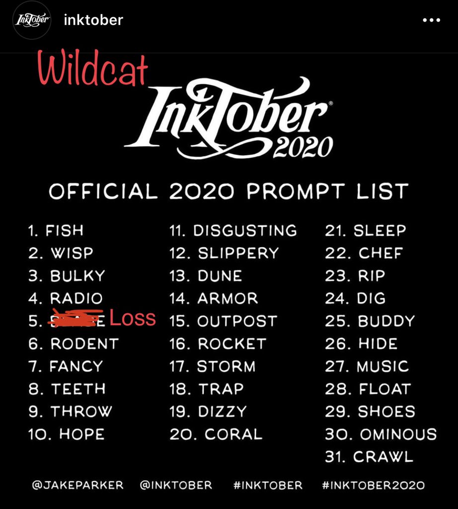 Wildcat Artists! All students for <a href="/ProfSteckel/">Professor Steckel</a> classes can get extra credit if they are participating. Not in my class? You should still participate and you can get “honorary” extra credit. Best drawings will get featured here #WhartonArt #WhartonWildcats #Inktober #WildcatInk