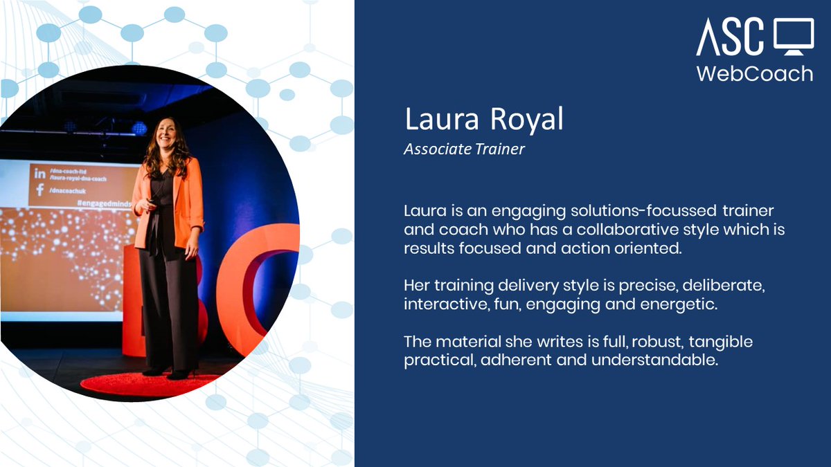 ASCWebCoach's tweet image. Meet the ASC WebCoach Team 💻

Now&apos;s your chance to get to know our team here at ASC WebCoach! 

Get to know us better by viewing our profiles attached to this post

#virtualtraining #virtualbusinesstraining #onlinetraining #onlinebusinesstraining #meettheteam #trainingdirector