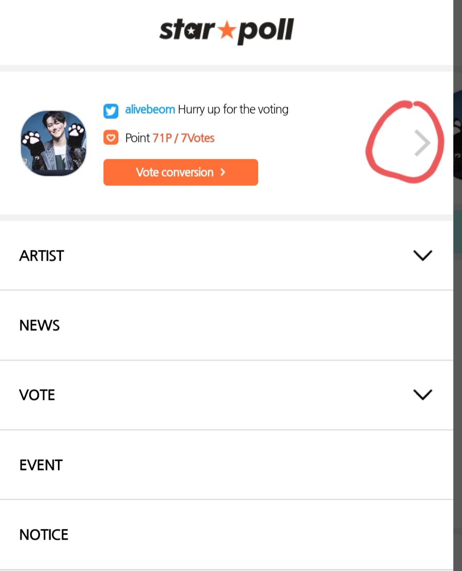HOW TO CONVERT POINTS INTO VOTES: • To get 1 vote, you need 10 points. • Put in your desired number of points then convert it! • Keep watching ads to get more points and make more accounts so GOT7's follower increases. • Collect points in all your accounts!