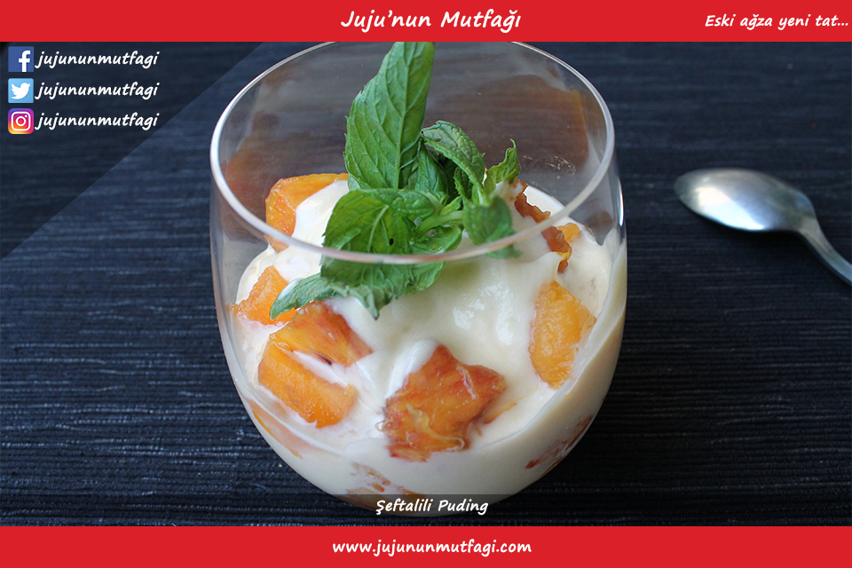 Bu hafta Şeftalili salata tarifi verdim, o zaman bir tatlı verelim, çünkü artık yavaş yavaş bitmeye başladı.

Günün Tarifi: Şeftalili Puding
Tarif Linki: jujununmutfagi.com/Tarif/seftalil…