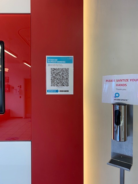 WSQwest_'s tweet photo. Dear @WSQwest_ Customers and visitors! Please help to monitor the spread of #coronavirus &amp; scan the QR code while entering the building #TrackAndTrace #NHSCOVID19app https://t.co/eCPcZlhf5P