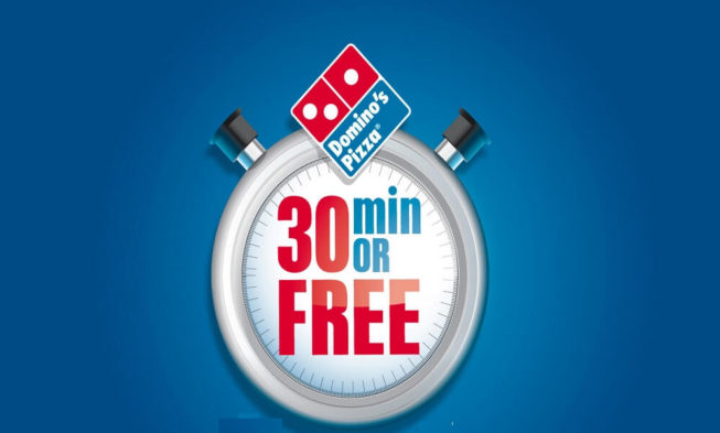 2/ When  @dominos said all pizzas would be delivered in 30 minutes or less OR your pizza was FREE.The delivery drivers kept getting into car accidents to get your pizza to you on time, so it wouldn’t come out of their pay check. The promotion didn't last too long.