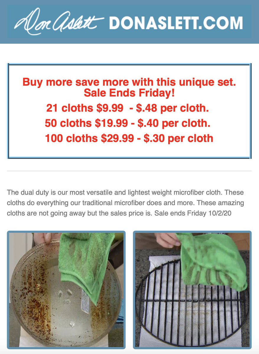 TheCleanReport's tweet image. Public
The sale ends soon! don't miss out, shop now at donaslett.com