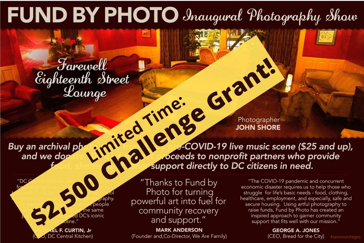 We have a $2,500 challenge grant! For the next two, weeks a generous donor will match all purchases, $ for $, up to the $2.5K challenge.  Buy a print now and your purchase will have twice the value for our nonprofit partners: <a href="/dcck/">DC Central Kitchen</a> <a href="/BreadfortheCity/">Bread for the City is on Bluesky</a> <a href="/WeAreFamilyDC/">We Are Family</a>