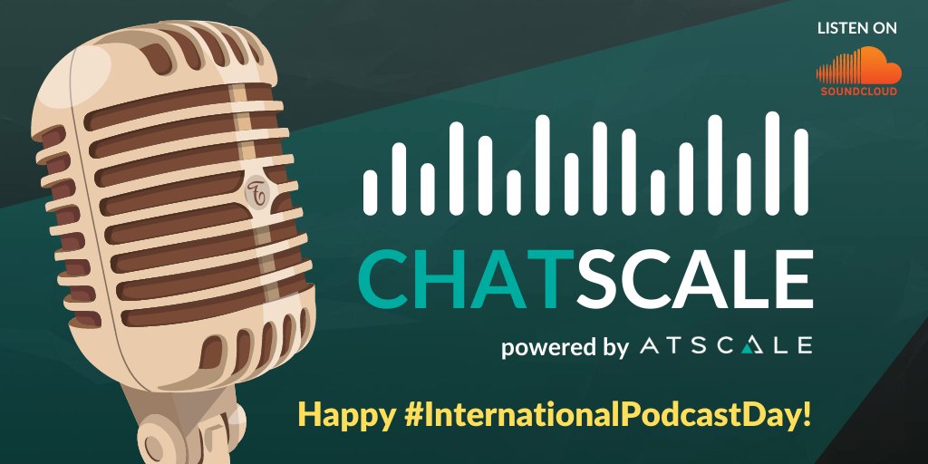 AtScale's tweet photo. Happy #InternationalPodcastDay to all listeners! Are you looking to join the conversation on all things #data, #BI and #analytics? Checkout #CHATSCALE!
https://t.co/cRefwAY4Bx https://t.co/BDY948WEDg