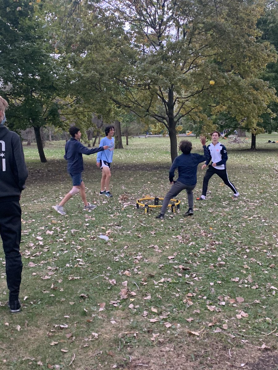And last but not least. The main event. Latin and WY boys having a friendly matchup in Spike Ball! These kids sure know how to have FUN!