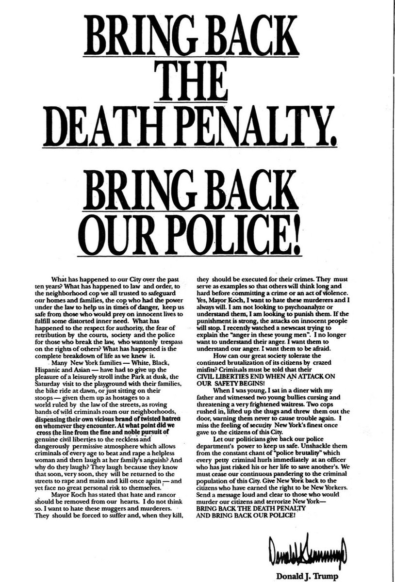 ForGoodTrouble's tweet image. Trump talks about what he's done for Black people.... I guess he forgot about the Central Park 5.