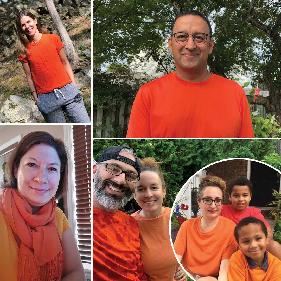 September 30th is Orange Shirt Day. This is a day where we remember and honour the survivors of the Residential School system. Read more in this thread Pictured: NAC staff wear orange shirts today for  #OrangeShirtDay.