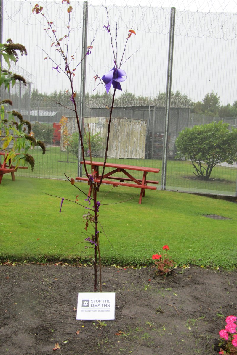 On #InternationalRecoveryDay we remember those lost to drug related deaths and celebrate active recovery in Prisons and the community. Unfortunately we couldn't carry out a walk but held a service and placed ribbons for staff and residents loved ones lost to drug related deaths.