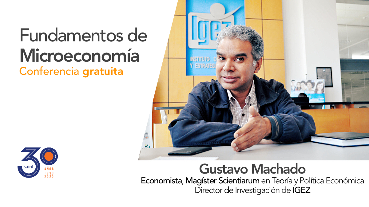 saintnet's tweet photo. 📣 Conferencia gratuita 

Fundamentos de Microeconomía

📆 Jueves  01.10.2020 05:00pm
🎙️Facilitador: Gustavo Machado, Economista, Magíster Scientiarum en Teoría y Política Económica

Director de Investigación de IGEZ

Participa escribe +1 305-600-0535 https://t.co/H0IKx3XIOy