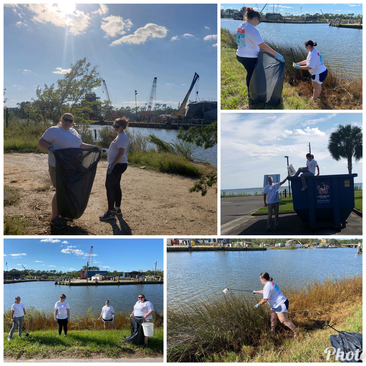 Yesterday myself and a few other science department members at @almabryanths picked up trash down in the bayou for the 33rd annual #AlabamaCoastalCleanUp ! Even though it was different than pervious years we still did our part to #SaveTheEnviroment @EnvirStudiesCen @empowermcpss