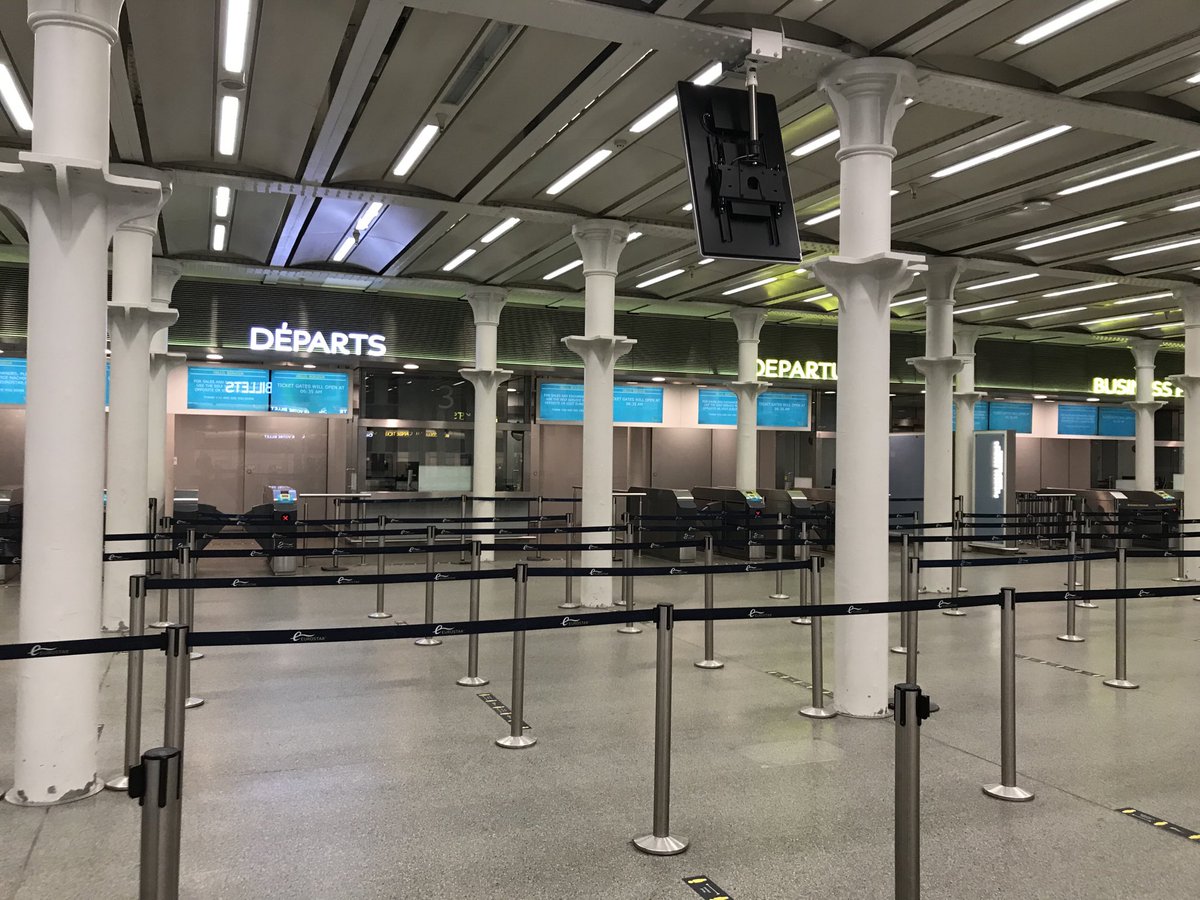 St Pancras Eurostar.....empty at 8am and at 2pm. What really happens - or doesn’t happen - to business if international travel virtually disappears? Does it to Zoom? Or do good initiatives not go ahead? Is anyone able to measure this so we can work out what to do about it?