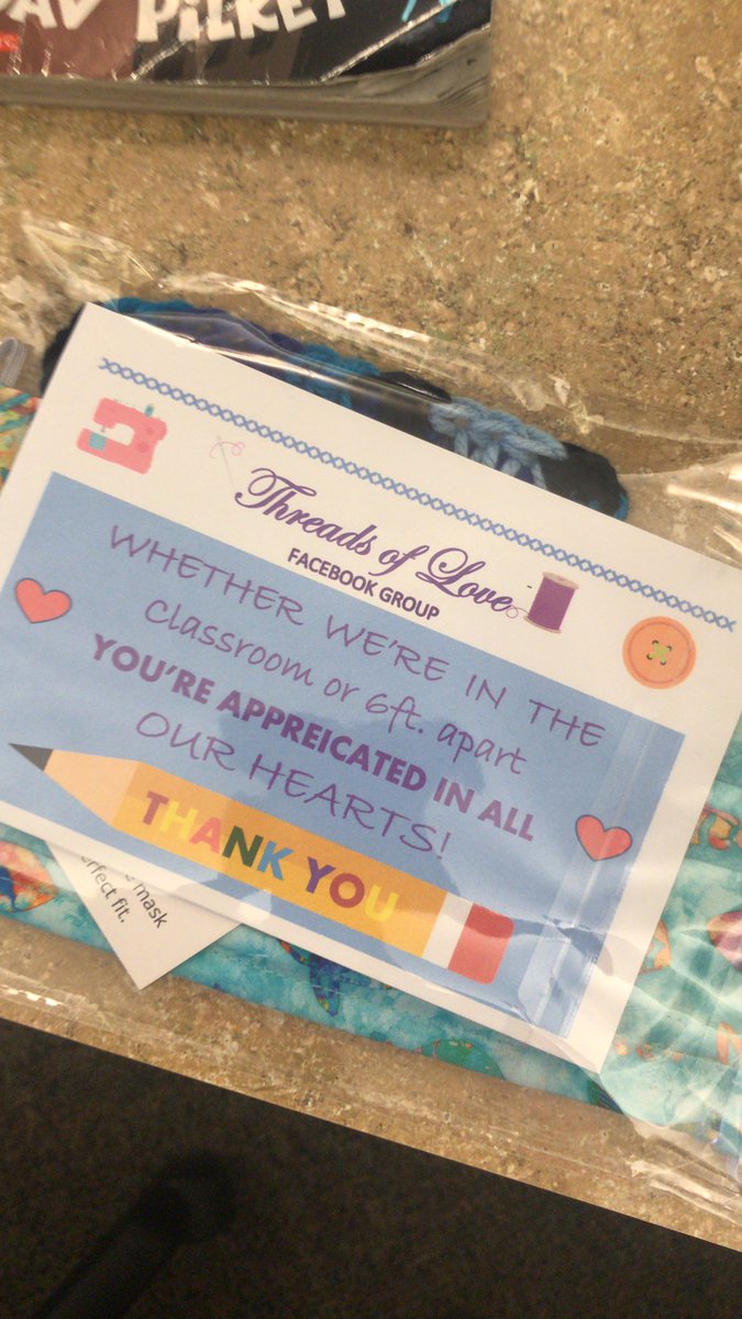 Thanks for the super cute face mask! #feelingappreciated <a href="/FHGES/">Forest Hills GES</a>