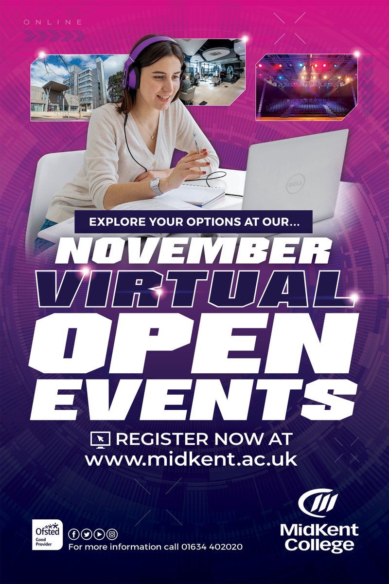 MidKentCollege's tweet image. Confused about your study options for 2021?

Don't miss our live Q&amp;amp;A webinars with our Careers Team!

Weds 18 Nov 4.30 pm
or
Sat 28 Nov 11.30 am

Register NOW!

👉bit.ly/3jj5rHL

#Careers #guidance #studyoptions