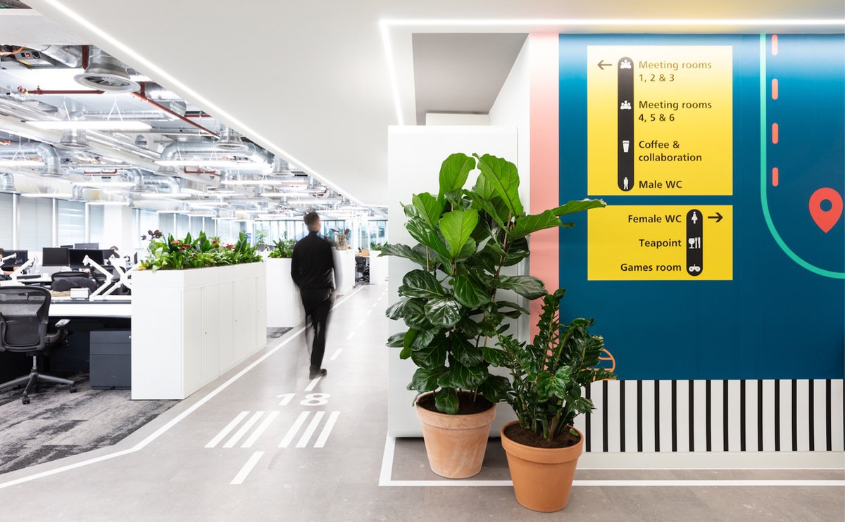 workagileuk's tweet image. Check out this stunning project for #Travelfusion where workplace design specialists #ModusWorkspaceLtd and #ElliVardy brought to life an amazing Travel &amp;amp; Memphis design theme. Read more about it here: bit.ly/34e0lpU #workagile #agileworking #collaborativeworking