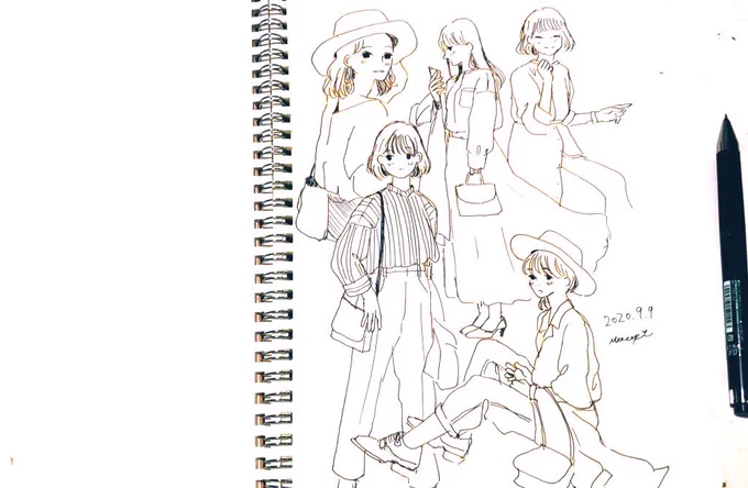 #今月描いた絵を晒そう
スケッチばかりな9月でした✍
10月は色んな絵が描けたらいいな! 