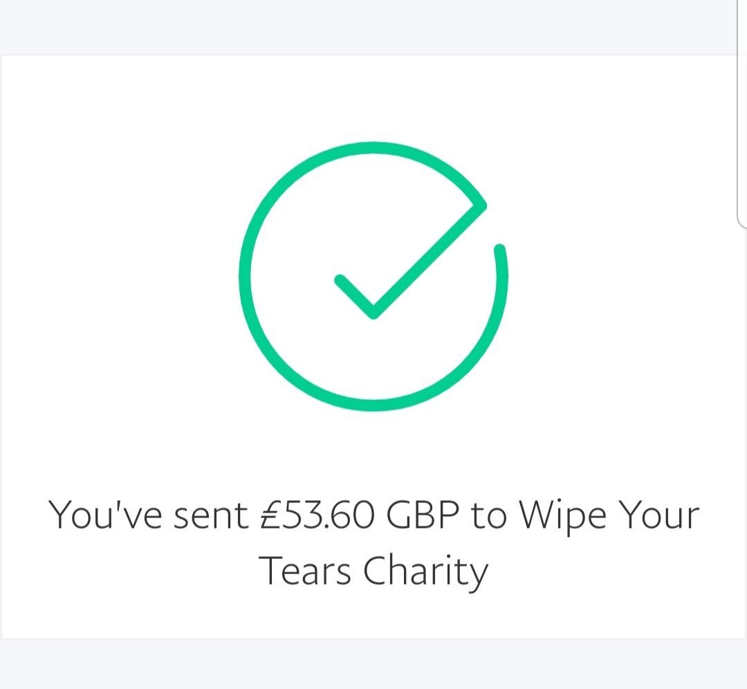 DesignsTogether's tweet photo. @WYTcharity Thank you so much to our lovely customer! I have just been able  to send another £53.60 to the amazing Wipe Your Tears, the work you do is amazing &amp; I'm proud to support you xx https://t.co/wuNh2yPo5n