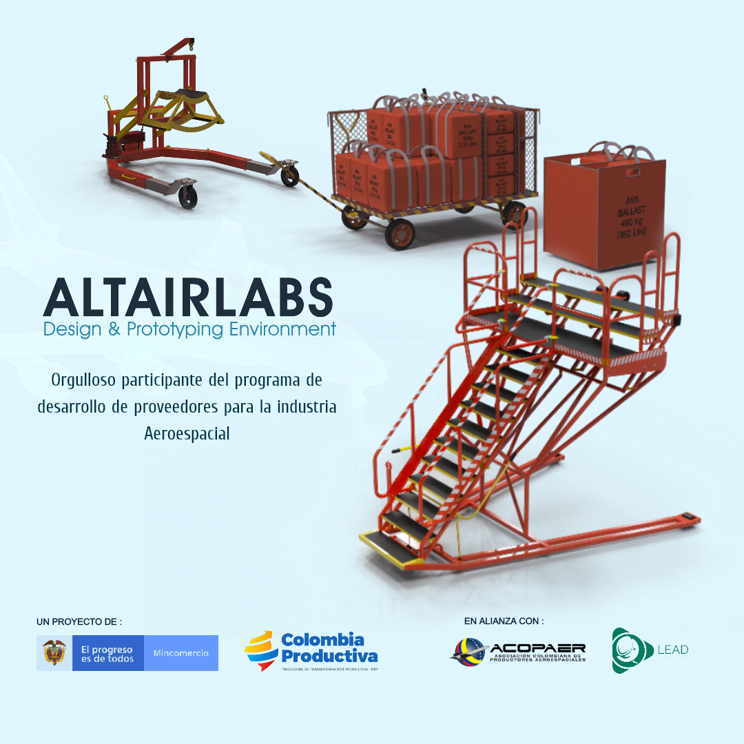AltairlabsCo's tweet image. Orgullosos de ser una de las 32 empresas seleccionadas que participan en el programa de desarrollo de proveedores para la industria #aeroespacial.

Muchas gracias #MinisterioDeComercio, #ColombiaProductiva, #Acopaer, #LeadConsulting y a todas las personas dentro del proyecto.