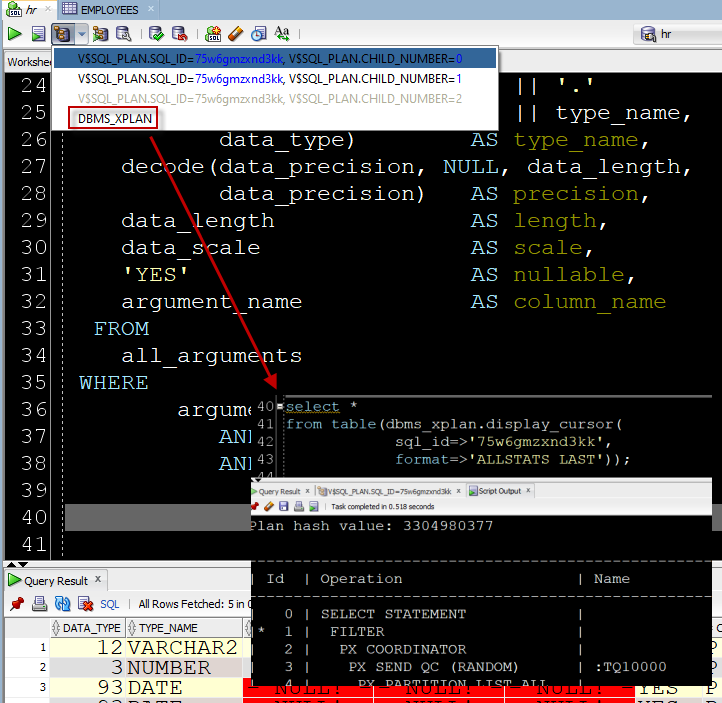 Get to your Execution Plan as quickly as possible! Did you know we can figure out the SQL_IDs for your queries, automatically?

Quick overview of this feature -
 thatjeffsmith.com/archive/2018/0…

#oracle #sql #querytip