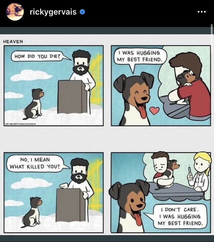 kromeyart's tweet photo. .@rickygervais shared us on Insta! 😀 https://t.co/grjU1BMZut