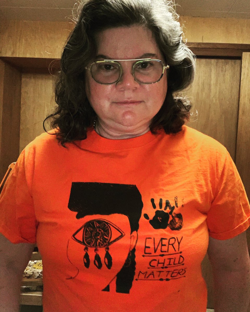 Today is Orange Shirt Day, raising awareness of residential schools, and honouring their victims and survivors. #orangeshirt #orangeshirtday #orangeshirtday2020 #everychildmatters #yeg #selfie