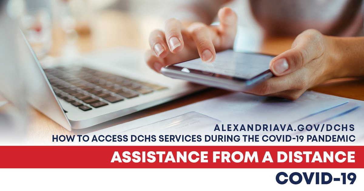 Helping people connect with other services that can support them during #COVID19 is still possible while staying physically distant. Visit alexandriava.gov/dchs to learn about resources and services available.  #SPM20