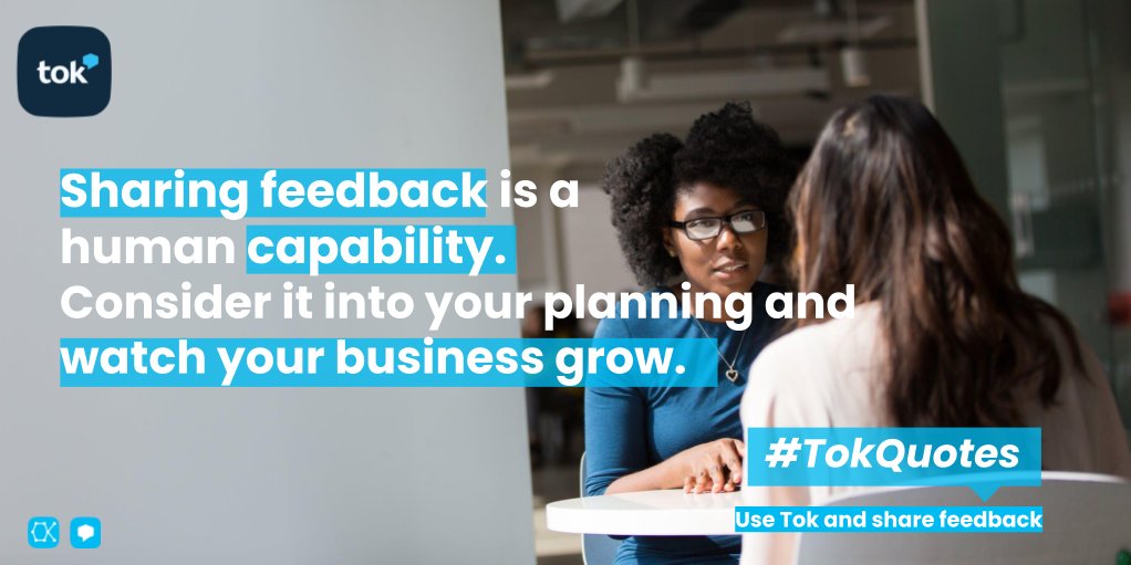 OktanaCorp's tweet photo. Feedback is a precious asset for your business. 💎📈
💬Use Tok and spread feedback: https://t.co/4KwXZi9Oak
-
#TokQuotes #TokForTalks #SalesforcePartner #Salesforce #AppExchange #collaborate #teamwork #InternalCommunication #RemoteWork #Feedback #QA #Developers #SoftwareCompany https://t.co/Qn88qEpYbM
