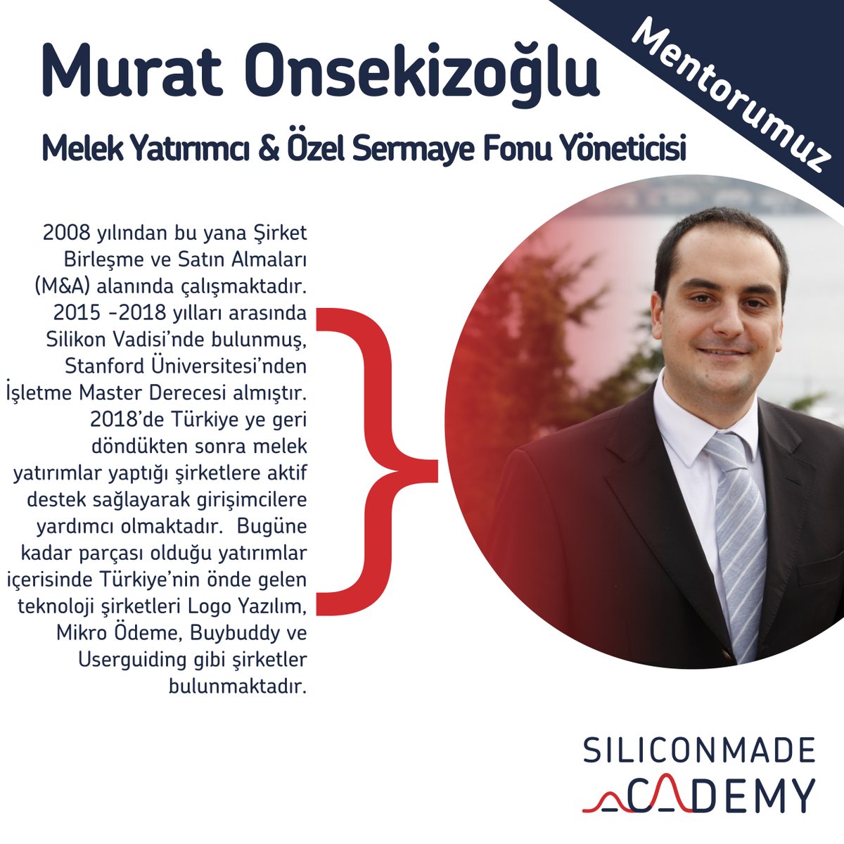 Siliconmade Academy (@siliconmadeacad) on Twitter photo Murat Onsekizoğlu, 2008 yılında Koç Üniversitesi Matematik Bölümü’nden mezun olduktan sonra PricewaterhouseCoopers firmasinda Şirket Birleşme ve Satın Almaları alanında danışmanlık yapmaya başlamıştır. <a href="/M18Murat/">Murat Onsekizoglu</a> Murat Onsekizoğlu, 2008 yılında Koç Üniversitesi Matematik Bölümü’nden mezun olduktan sonra PricewaterhouseCoopers firmasinda Şirket Birleşme ve Satın Almaları alanında danışmanlık yapmaya başlamıştır. <a href="/M18Murat/">Murat Onsekizoglu</a>