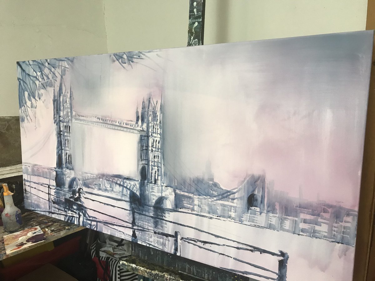 Just blocking in this very large piece