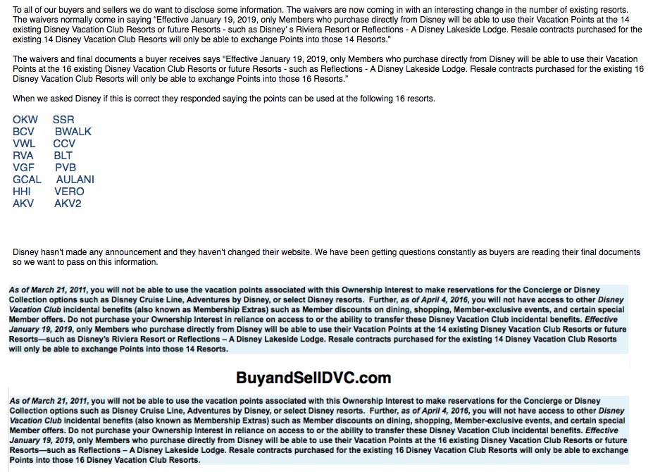 BuyAndSellDvc's tweet photo. #DVCNews #DVC @DVCNews @Jenlefforge @PixieDustPhD https://t.co/p8GSdtffQG