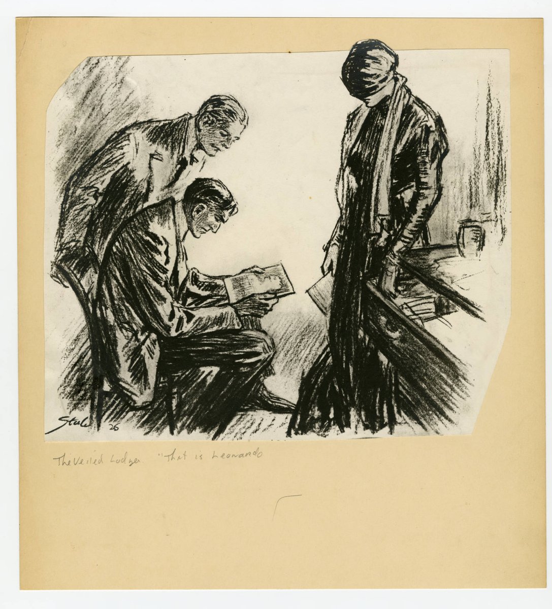 Steele's illustration for "The Veiled Lodger" encapsulates a terrible tale of abuse & eventual salvation, thanks to advice from Holmes. Our advice follows a similar vein: take care of yourself, seek help from an abusive, sinister world. Your life matters.  http://purl.umn.edu/99266 