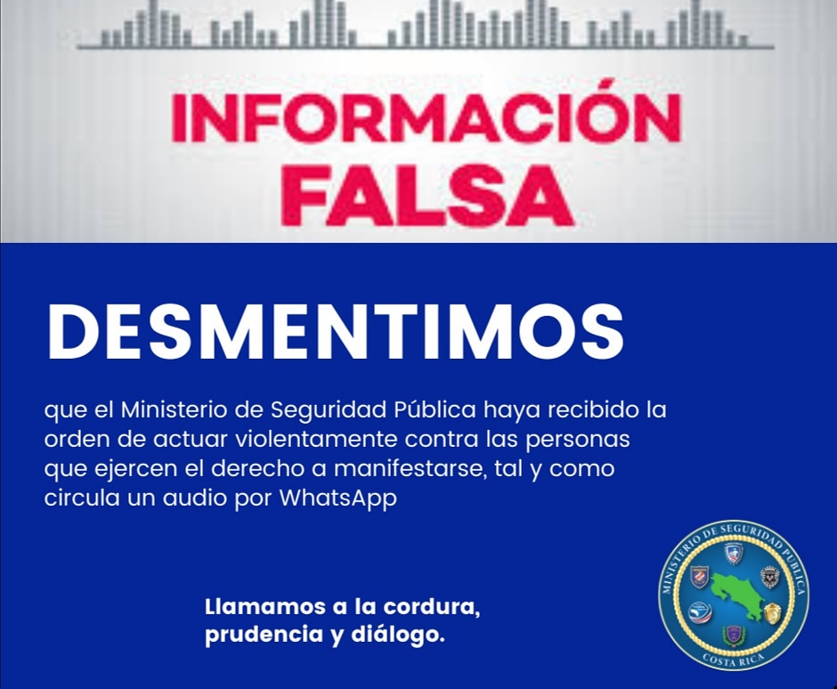 seguridadcrc's tweet photo. ¡Es falso! https://t.co/ArfcDt3Mja