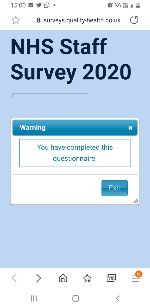 Literally took me less than 5 minutes to complete! 🤳👩‍⚕️👩‍🎓
It's so important to reflect back and learn from what's working/not working this year more than ever!! Have your say! #nhssurvey @BWQuality @Bridgewater_NHS