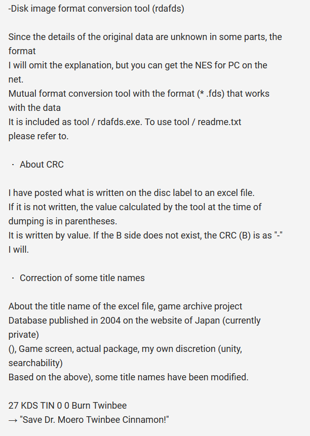 It seems that Nintendo physically kept all of these archives on disk, and dumped them specifically for the purposes of Virtual Console.Although yes, there is a conversion tool to and from the pirate .FDS format, maybe for verification or retrieval of metadata?