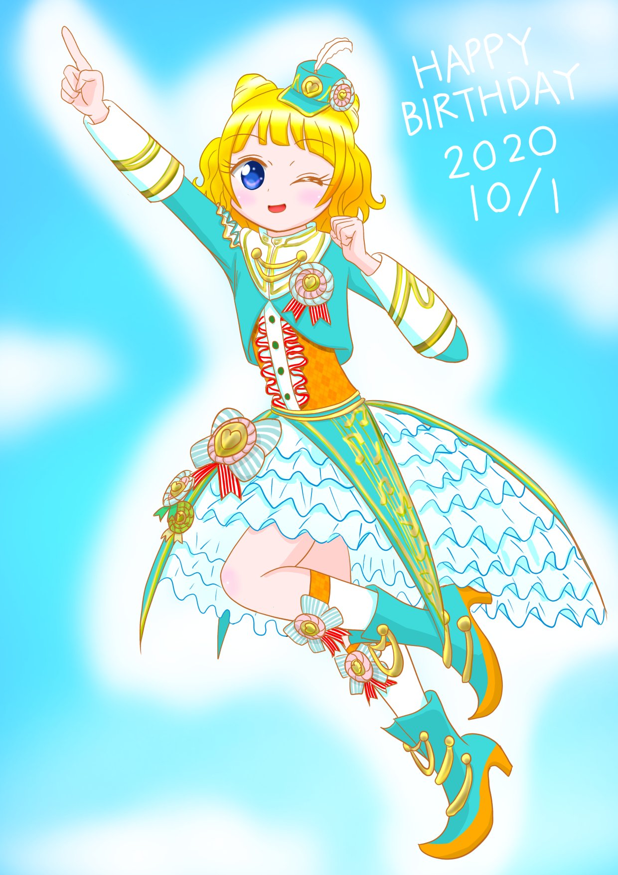 Kt みれぃお誕生日おめでとう 勝負服の あおぞらマーチコーデ を描きたかった 南みれぃ生誕祭 T Co Xsunfzntvk Twitter