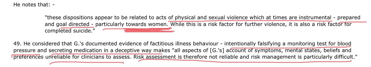 G presents a particular risk towards WOMEN. Also has a history of manufacturing “illness”.