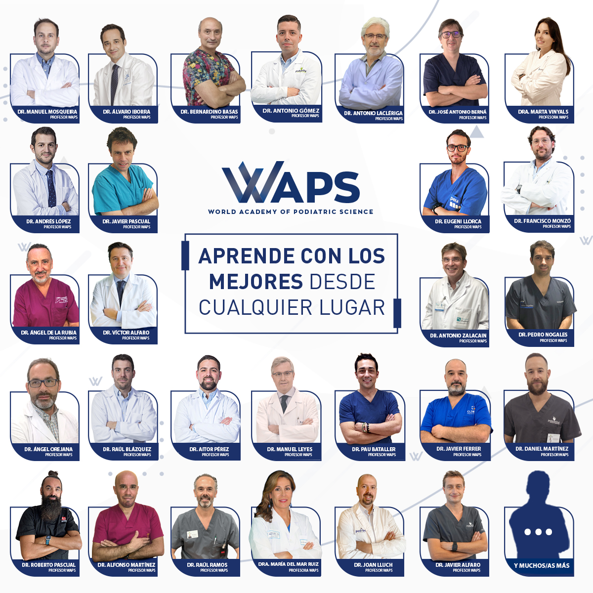 🎓 Un placer anunciar que varios de nuestros profesionales de Podoactiva forman parte del #EquipoDocente de #WAPS (World Academy of Podiatric Science). 

➡️ Toda la info sobre esta plataforma y los másteres, cursos y clases que se imparten está en wapsacademy.com.