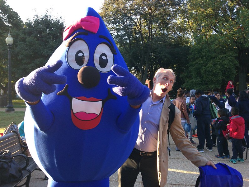  #WalktoSchoolDay 2014 was the year  @dcwater's Wendy first stole our hearts. It's also worth noting that  @CapHillFound has been supporting our bike and walk events throughout these years. They fund snacks, park permit, and more!