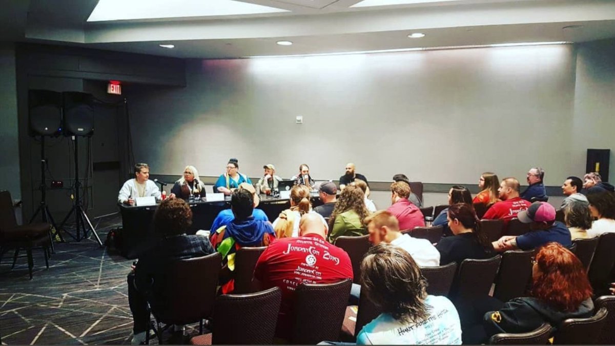 We've been honored to be panelists at Jordancon 2019 and online panelists THIS WEEKEND coming up via SpoilerCon