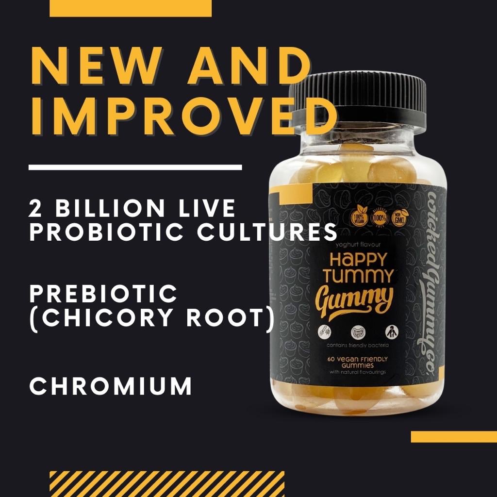 Say hello to our new &amp; improved Happy Tummy Gummy!

#probiotics #friendlybacteria #vegan #gummyvitamins